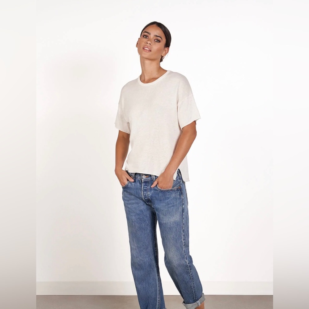 ParrishLA Gina Snow T-shirt Top Cotton White Size XS ParrishLA Originally $149